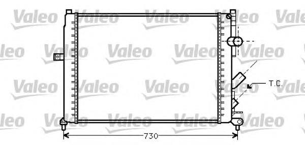 Radiador de esfriamento de motor 731738 VALEO