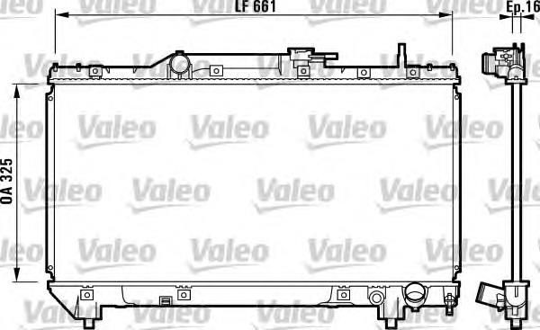 731831 VALEO radiador de esfriamento de motor