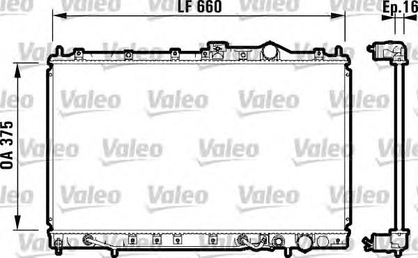 MB845144 Mitsubishi radiador de esfriamento de motor