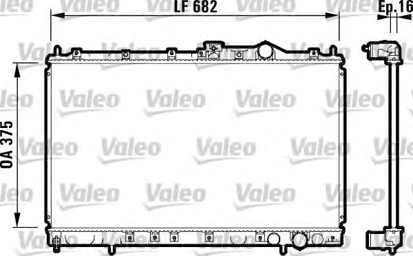 MB845791 Mitsubishi radiador de esfriamento de motor