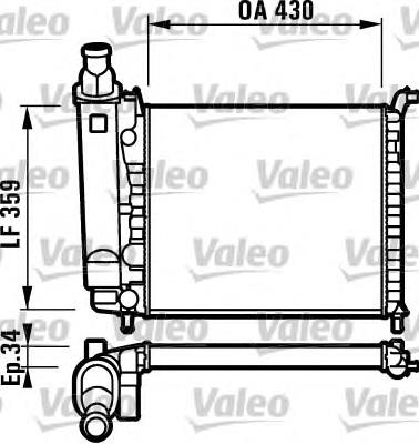 46449096 Fiat/Alfa/Lancia radiador de esfriamento de motor