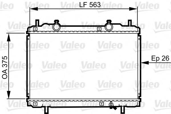 731972 VALEO radiador de esfriamento de motor