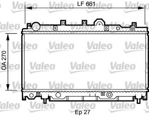 4202089X Polcar radiador de esfriamento de motor