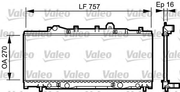 731975 VALEO radiador de esfriamento de motor