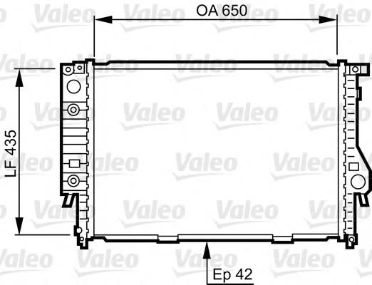 Radiador de esfriamento de motor 732099 VALEO