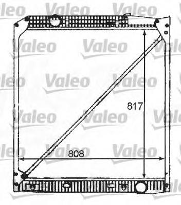 Radiador de esfriamento de motor 733513 VALEO