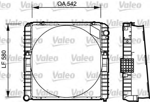 731534 VALEO radiador de esfriamento de motor