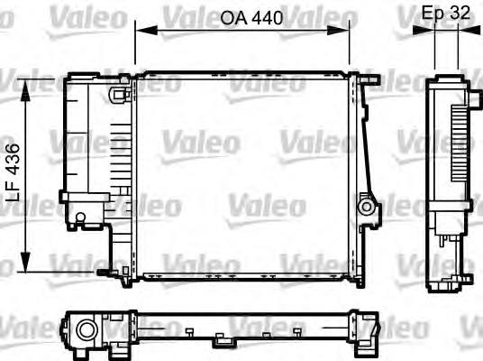 731511 VALEO radiador de esfriamento de motor