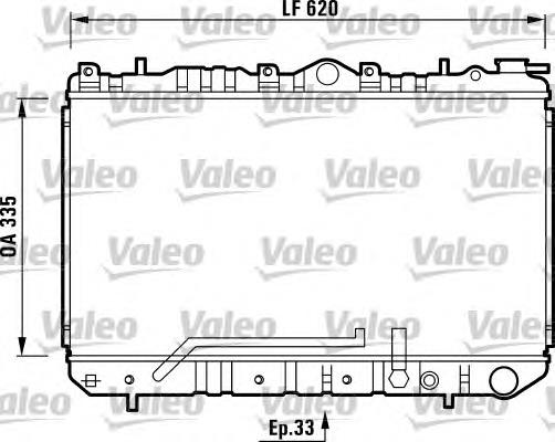 Radiador de esfriamento de motor 731454 VALEO