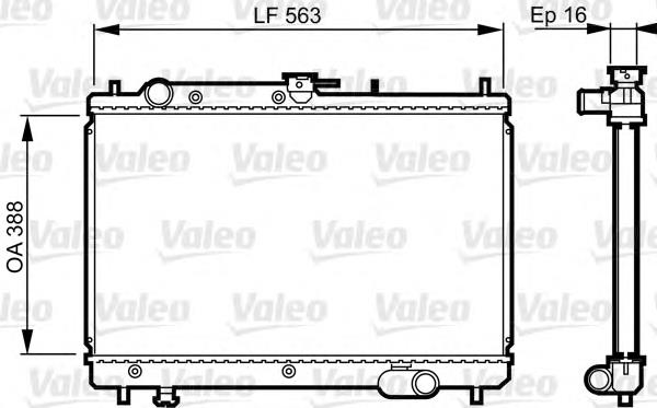 731461 VALEO radiador de esfriamento de motor