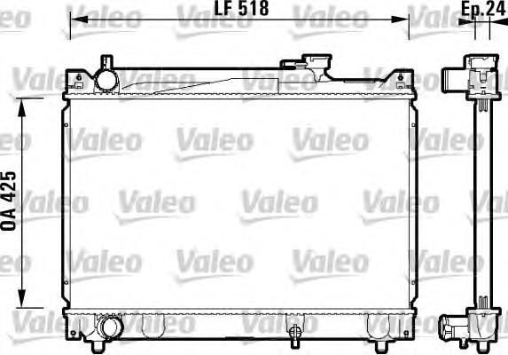 734213 VALEO Радиатор основной