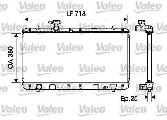 734164 VALEO radiador de esfriamento de motor