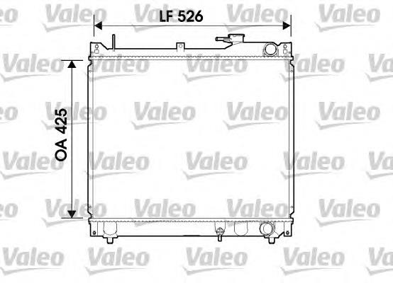 734162 VALEO radiador de esfriamento de motor