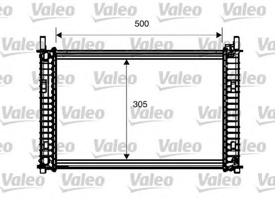 734274 VALEO radiador de esfriamento de motor