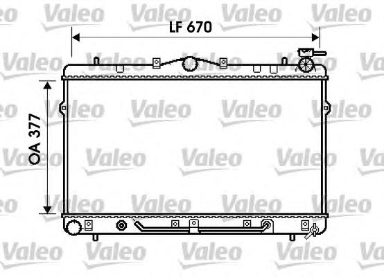 734258 VALEO radiador de esfriamento de motor