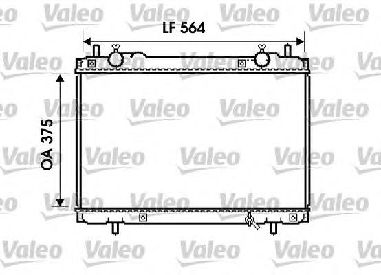 734223 VALEO radiador de esfriamento de motor