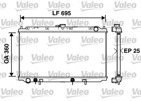 734215 VALEO radiador de esfriamento de motor