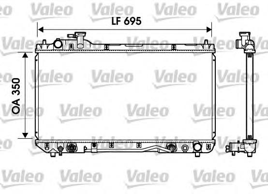 734217 VALEO radiador de esfriamento de motor