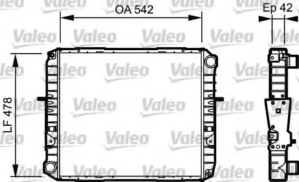 733483 VALEO radiador de esfriamento de motor