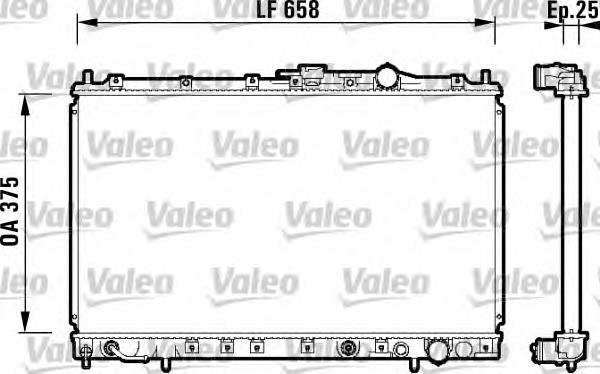 MB906098 Mitsubishi radiador de esfriamento de motor