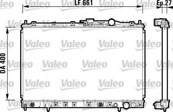 MB906093 Mitsubishi radiador de esfriamento de motor