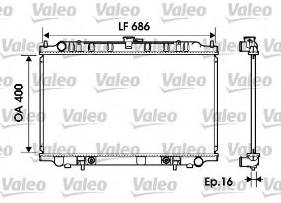 734150 VALEO radiador de esfriamento de motor