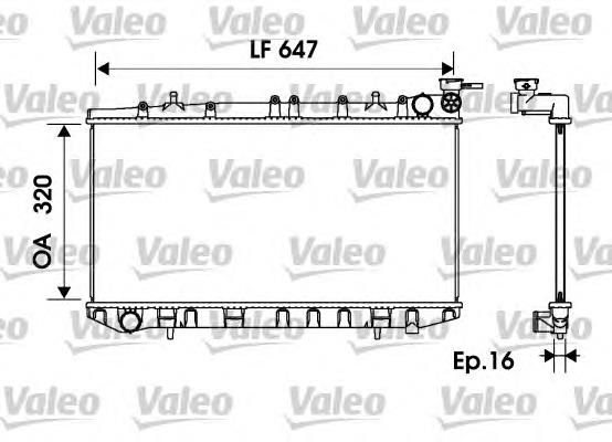 Radiador de esfriamento de motor 734151 VALEO