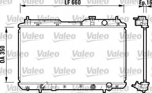 734110 VALEO radiador de esfriamento de motor