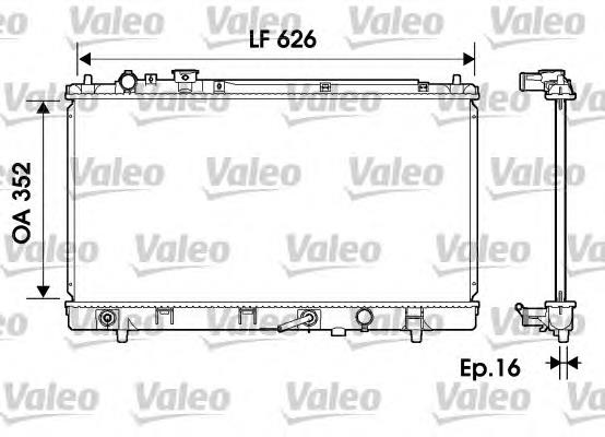 Radiador de esfriamento de motor 734126 VALEO