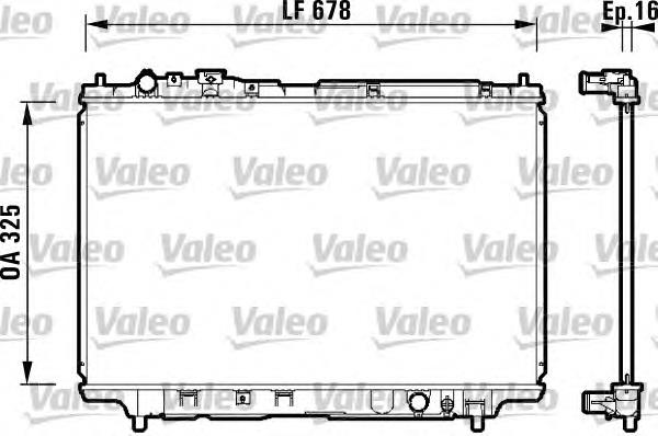 734120 VALEO radiador de esfriamento de motor