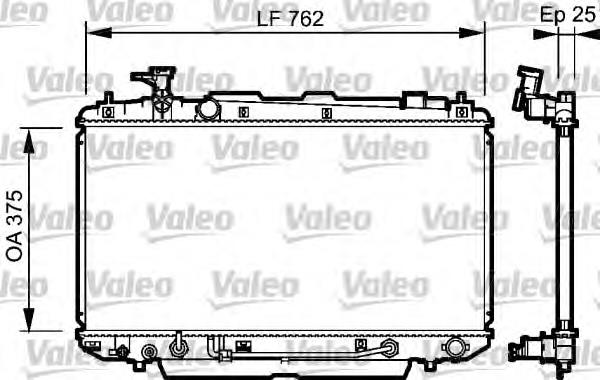 Radiador de esfriamento de motor 734493 VALEO