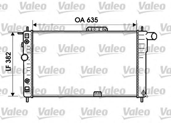 734596 VALEO radiador de esfriamento de motor