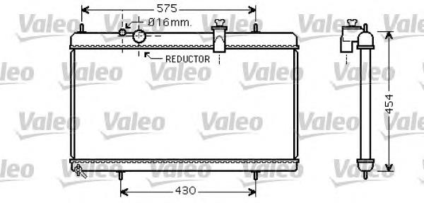 Radiador de esfriamento de motor 734452 VALEO