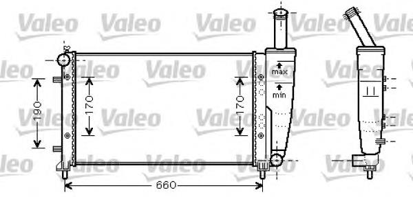 Radiador de esfriamento de motor 734457 VALEO