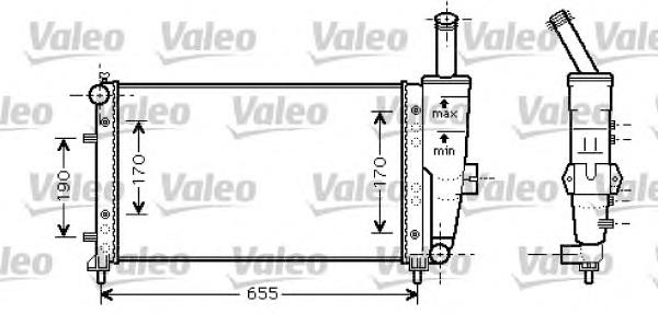 734459 VALEO radiador de esfriamento de motor