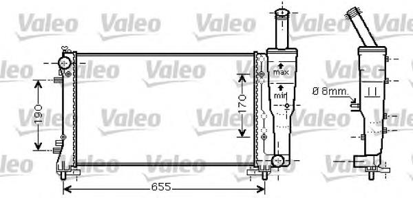 Radiador de esfriamento de motor RA0111020 Jdeus