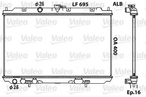 Радиатор охлаждения двигателя VALEO 734729 цена, от 80.26 USD