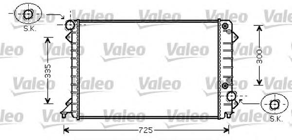 Radiador de esfriamento de motor 734755 VALEO