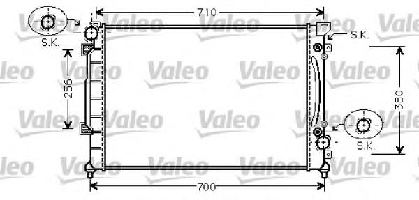 734753 VALEO radiador de esfriamento de motor