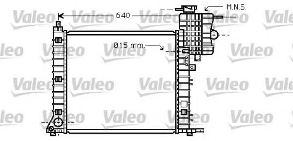 734749 VALEO radiador de esfriamento de motor