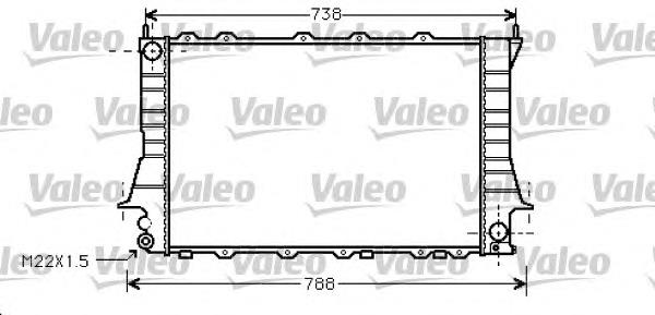 734751 VALEO radiador de esfriamento de motor