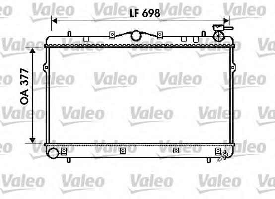 734658 VALEO radiador de esfriamento de motor