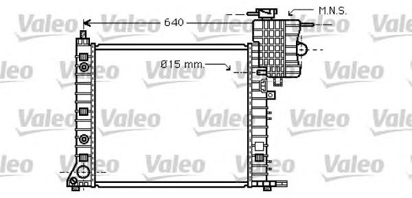 Radiador de esfriamento de motor 734668 VALEO