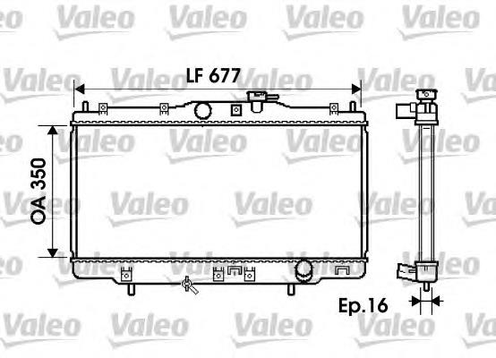 734716 VALEO radiador de esfriamento de motor