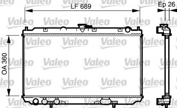 Радиатор 734708 VALEO