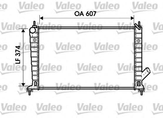 Radiador de esfriamento de motor 734714 VALEO