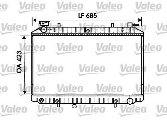 734671 VALEO radiador de esfriamento de motor