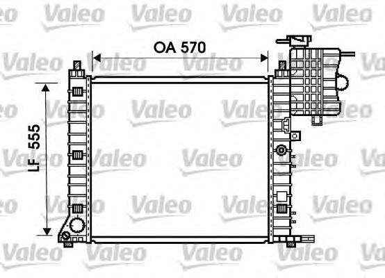 734674 VALEO radiador de esfriamento de motor