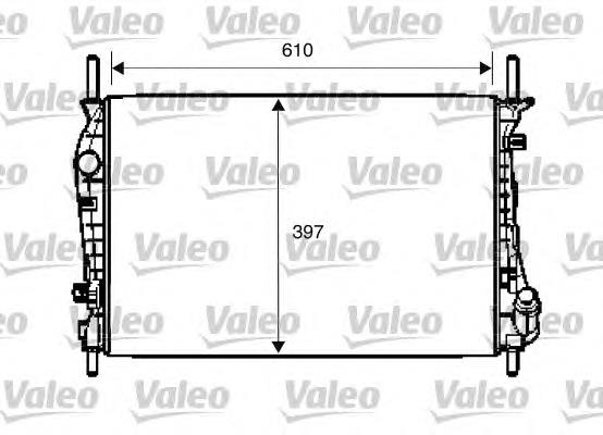 734696 VALEO radiador de esfriamento de motor