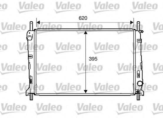 734303 VALEO radiador de esfriamento de motor